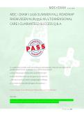 MDC 1 EXAM 1 2026 SUMMER-FALL ROADMAP &NewLine;RASMUSSEN NUR2356 MULTIDIMENSIONAL &NewLine;CARE I GUARANTEED SUCCESS Q & A 