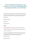 WGU D435 HR TECHNOLOGY AND&NewLine;PEOPLE ANALYTICS COMPREHENSIVE&NewLine;EXAM QUESTIONS AND ANSWERS