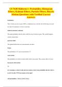 CS 7638 Midterm 1- Probability&comma; Histogram&NewLine;Filters&comma; Kalman Filters&comma; Particle Filters&comma; Bicycle&NewLine;Motion Questions with Verified Correct&NewLine;Answers