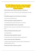 CS-7638 Midterm Practice &lpar;Auto-Generated&NewLine;from Transcripts&rpar; Questions with Verified&NewLine;Correct Answers