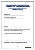 BIOD 210 GENETICS FINAL EXAM -PORTAGE LEARNING &vert;ACTUAL QUESTIONS AND VERIFIED ANSWERS &vert;BRAND NEW 2026-2027 UPDATE&vert;GRADED A&plus;