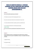 BIOD 210 GENETICS MODULE 7 -PORTAGE LEARNING &vert;ACTUAL QUESTIONS AND VERIFIED ANSWERS &vert;BRAND NEW 2026-2027 UPDATE&vert;GRADED A&plus;