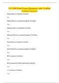 CS 7638 Final Exam Questions with Verified&NewLine;Correct Answers
