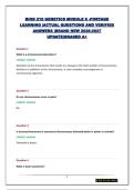 BIOD 210 GENETICS MODULE 6 -PORTAGE LEARNING &vert;ACTUAL QUESTIONS AND VERIFIED ANSWERS &vert;BRAND NEW 2026-2027 UPDATE&vert;GRADED A&plus;