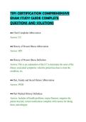 TIPS CERTIFICATION COMPREHENSIVE&NewLine;EXAM STUDY GUIDE COMPLETE&NewLine;QUESTIONS AND SOLUTIONS&NewLine;