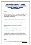 BIOD 210 GENETICS MODULE 4 -PORTAGE LEARNING &vert;ACTUAL QUESTIONS AND VERIFIED ANSWERS &vert;BRAND NEW 2026-2027 UPDATE&vert;GRADED A&plus;
