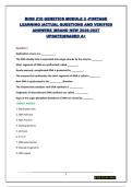 BIOD 210 GENETICS MODULE 3 -PORTAGE LEARNING &vert;ACTUAL QUESTIONS AND VERIFIED ANSWERS &vert;BRAND NEW 2026-2027 UPDATE&vert;GRADED A&plus;