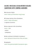 UA BSC 108 EXAM 2 EXAM REVIEW SOLVED&NewLine;QUESTIONS WITH VERIFIED ANSWERS&NewLine;