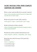 UA BSC 108 EXAM 2 FINAL PAPER COMPLETE&NewLine;QUESTIONS AND ANSWERS&NewLine;