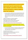 NCLEX-RN COMPREHENSIVE REVIEW NEWEST &NewLine;MAIN EXAM PRACTICE QUESTIONS 2025 &NewLine;2026&vert; ORIGINAL QUESTIONS & ANSWERS &vert; &NewLine;DETAILED RATIONALES &vert;HINTED COMPLETE &NewLine;EXAM PREP GRADED A&plus;