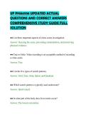 UF PHA6936 UPDATED ACTUAL&NewLine;QUESTIONS AND CORRECT ANSWERS&NewLine;COMPREHENSIVE STUDY GUIDE FULL&NewLine;SOLUTION&NewLine;