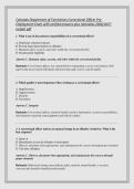 Colorado Department of Corrections Correctional Officer Pre&NewLine;Employment Exam with verified answers plus rationales 2026&sol;2027 &NewLine;instant pdf