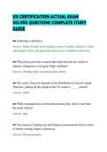 USI CERTIFICATION ACTUAL EXAM&NewLine;SOLVED QUESTIONS COMPLETE STUDY&NewLine;GUIDE&NewLine;