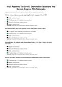 Intuit Academy Tax Level 2 Examination Questions And Correct Answers With Rationales