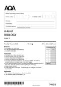 AQA 2026 A-Level Biology  7402&sol;3 Paper 3 Question Paper
