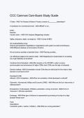 CCC Common Core Exam Study Guide 2026&sol;2027 &vert; Practice Questions&comma; Answers & Comprehensive Review