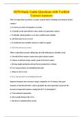 D270 Study Guide Questions with Verified&NewLine;Correct Answers