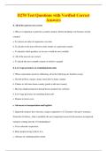 D270 Test Questions with Verified Correct&NewLine;Answers