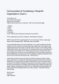 Communication & Fundraising in Nonprofit Organizations Exam 2 &vert; Study Guide&comma; Practice Questions & Exam Review 2026&sol;2027