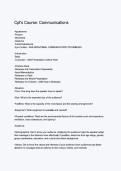 CPL-S Course Communications Study Guide 2026&sol;2027 &vert; Practice Questions&comma; Answers & Exam Review