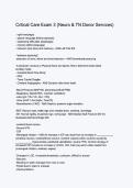 Critical Care Exam 3&colon; Neuro & TN Donor Services &vert; Study Guide & Practice Questions 2026&sol;2027
