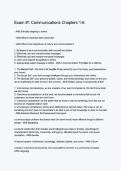 Communications Exam 1 Chapters 1&ndash;6 Study Guide 2026&sol;2027 &vert; Practice Questions & Exam Review