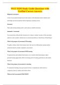 WGU D293 Study Guide Questions with&NewLine;Verified Correct Answers