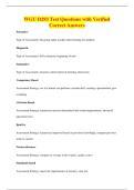 WGU D293 Test Questions with Verified&NewLine;Correct Answers