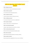D293 OA Questions with Verified Correct&NewLine;Answers