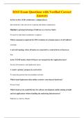 D315 Exam Questions with Verified Correct&NewLine;Answers
