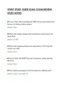 VIVINT STUDY GUIDE EXAM 3 EXAM REVIEW&NewLine;STUDY NOTES