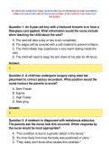 ATI PEDIATRIC EXAM TEST BANK &lpar;EVERYTHING ON ATI PEDIATRICS IN ONE DOCUMENT&rpar;&NewLine;COMPLETE QUESTIONS AND DETAILED SOLUTIONS LATEST UPDATE THIS YEAR JUST&NewLine;RELEASED
