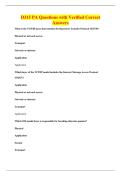 D315 PA Questions with Verified Correct&NewLine;Answers