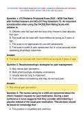 ATI PEDIATRIC PROCTORED EXAM NGN TEST BANK- COMPLETE QUESTIONS AND DETAILED&NewLine;SOLUTIONS LATEST UPDATE THIS YEAR JUST RELEASED