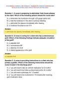 ATI RN MEDICAL SURGICAL CMS VERSION B - EXAMINATION COMPLETE QUESTIONS AND&NewLine;DETAILED SOLUTIONS LATEST UPDATE THIS YEAR JUST RELEASED