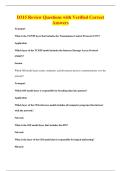 D315 Review Questions with Verified Correct&NewLine;Answers