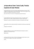 Jurisprudence Exam Package Deal 2026&sol;2027 &vert; Study Guides & Practice Questions