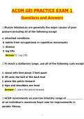 ACSM GEI Practice Exam 1 Newest 2026 Actual Questions and Correct Answers &lpar;Latest 2026 &sol; 2027 Update&rpar; Graded A&plus; 100&percnt; Guarantee Verified by Experts