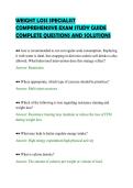 WEIGHT LOSS SPECIALIST&NewLine;COMPREHENSIVE EXAM STUDY GUIDE&NewLine;COMPLETE QUESTIONS AND SOLUTIONS