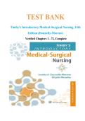 Test bank for Timby's Introductory Medical-Surgical Nursing 14 edition by by LORETTA ANN MORENO &lpar;Author&rpar;&comma; Brigitte Moseley &lpar;Author&rpar; 