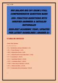 RIO SALADO BIO 201 EXAM 2 FULL &NewLine;COMPREHENSIVE QUESTION BANK &NewLine;250&plus; PRACTICE QUESTIONS WITH &NewLine;VERIFIED ANSWERS & DETAILED &NewLine;RATIONALES &NewLine;2026-2027 ACADEMIC YEAR &vert; UPDATED &NewLine;PER LATEST GUIDELINES &vert; GRADED A&plus; &NewLine;