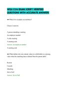 WGU C170 EXAM SCRIPT VERIFIED&NewLine;QUESTIONS WITH ACCURATE ANSWERS&NewLine;
