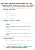 Adult Health HESI Final Practice Questions 2026 &vert; 168 Questions & Detailed Answer Explanations &vert; HESI Exam Prep