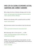 WGU C211 OA GLOBAL ECONOMICS ACTUAL&NewLine;QUESTIONS AND CORRECT ANSWERS&NewLine;