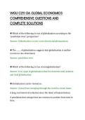 WGU C211 OA GLOBAL ECONOMICS&NewLine;COMPREHENSIVE QUESTIONS AND&NewLine;COMPLETE SOLUTIONS&NewLine;