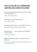 WGU C211 SECOND OA COMPREHENSIVE&NewLine;QUESTIONS AND COMPLETE SOLUTIONS&NewLine;