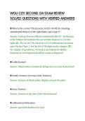 WGU C211 SECOND OA EXAM REVIEW&NewLine;SOLVED QUESTIONS WITH VERIFIED ANSWERS&NewLine;