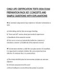 CHILD LIFE CERTIFICATION TESTS 2026 EXAM&NewLine;PREPARATION PACK KEY CONCEPTS AND&NewLine;SAMPLE QUESTIONS WITH EXPLANATIONS&NewLine;