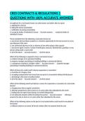 CRES CONTRACTS & REGULATIONS 1 QUESTIONS WITH 100&percnt; ACCURATE ANSWERS