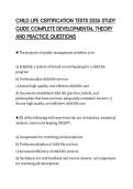 CHILD LIFE CERTIFICATION TESTS 2026 STUDY&NewLine;GUIDE COMPLETE DEVELOPMENTAL THEORY&NewLine;AND PRACTICE QUESTIONS&NewLine;